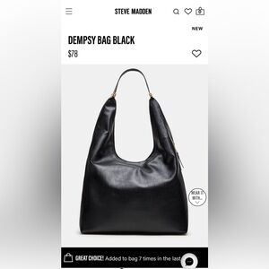 Dempsy Black Hobo Bag